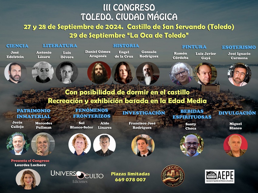 Cartel congreso Toledo ciudad mágica